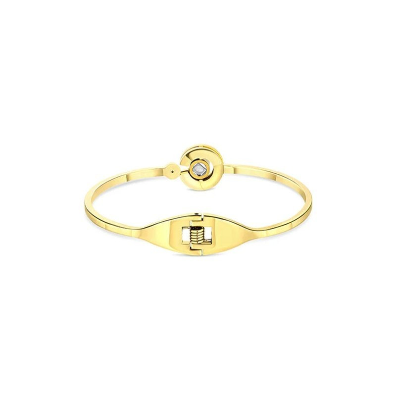 Women's Minimalist Love Style Bangle Bracelet, Elegant Stackable